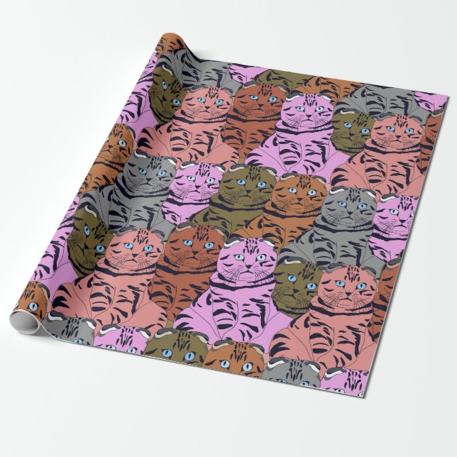 Cats Wrapping Paper (Unrolled)
