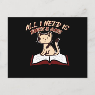 Cats Write Books Postcard