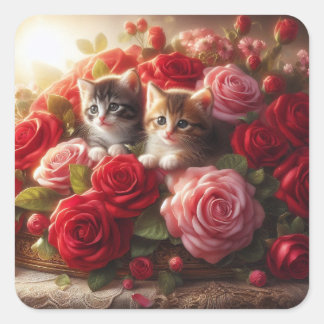 catsa square sticker