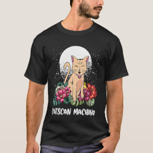 Catscan Machine Cat Kitten Humour Medical Staff T-Shirt