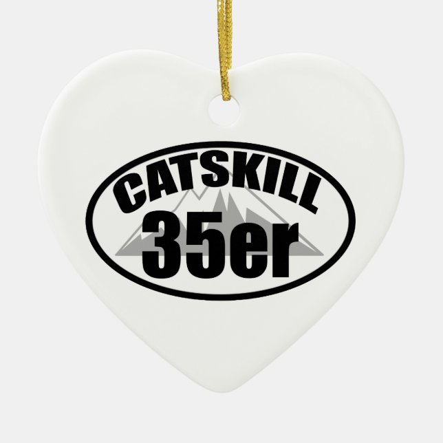 Catskill 35er ceramic tree decoration (Front)