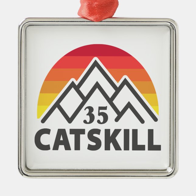 Catskill 35er Rainbow Metal Tree Decoration (Front)