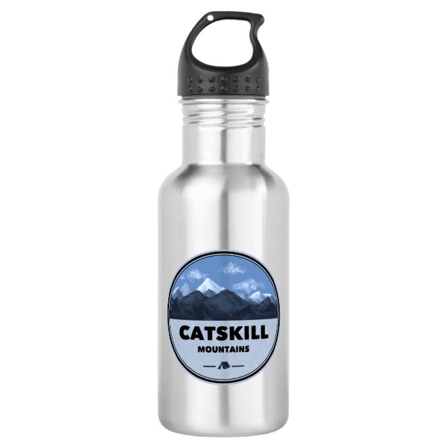 Catskill Mountains New York Camping 532 Ml Water Bottle (Front)