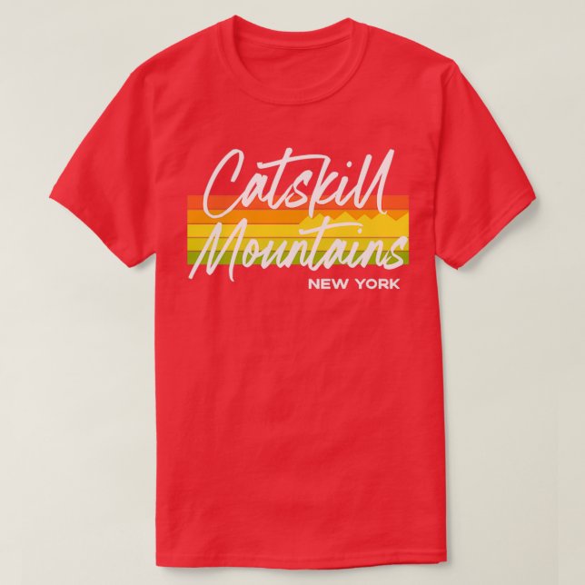 Catskill Mountains New York T-Shirt (Design Front)