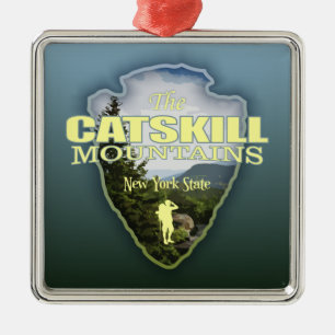 Catskill Mtns (arrowhead) Metal Tree Decoration