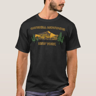 Catskill New York Ny Mountains Hiking Camping T-Shirt
