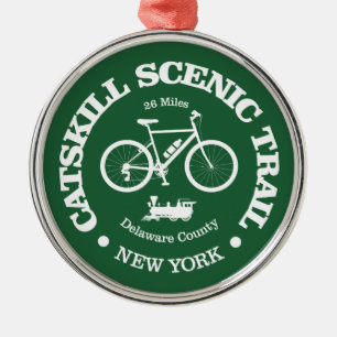 Catskill Scenic Trail (cycling) Metal Tree Decoration