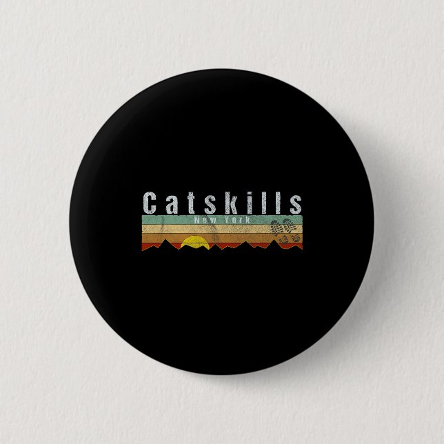 Catskills  6 cm round badge (Front)