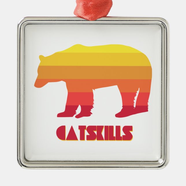 Catskills Bear Metal Tree Decoration (Front)