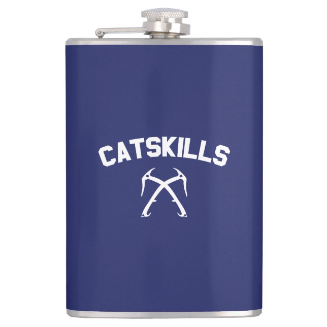 Catskills Ice Climbing Hip Flask (Front)