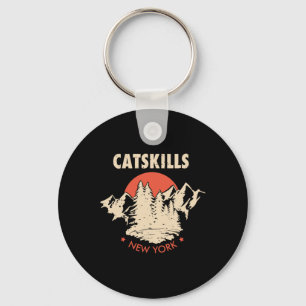 Catskills New York Ny Hiking Mountains T Shirt Key Ring