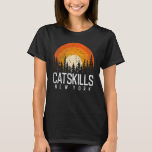 Catskills New York NY Retro Vintage 70s 80s 90s T-Shirt