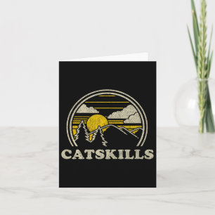 Catskills New York Ny T Shirt Vintage Hiking Mount Card