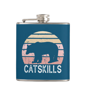 Catskills Retro Bear Hip Flask