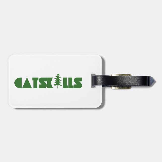 Catskills Tree Luggage Tag (Back Horizontal)