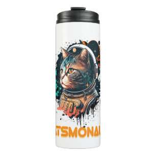Catsmonaut Astronaut Cat Or Space Cat Thermal Tumbler