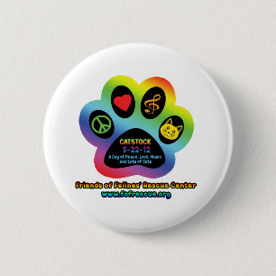 Catstock 2012 6 cm round badge