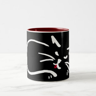 catstongue Two-Tone coffee mug