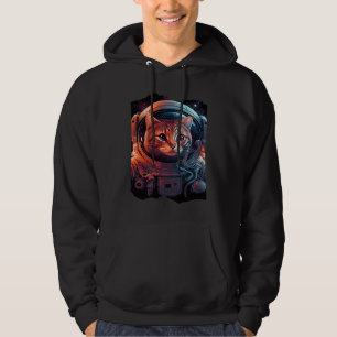 Catstronaut Cat Astronaut Space Illustration 2 Hoodie
