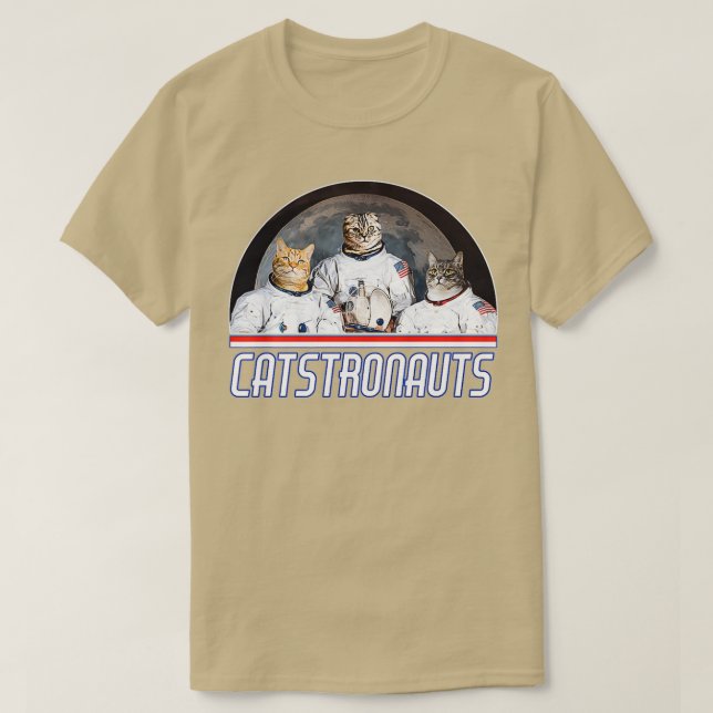 Catstronaut Cat Astronaut T-Shirt (Design Front)