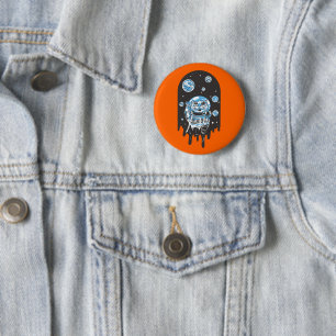 Catstronaut Cute Cat Astronaut 6 Cm Round Badge