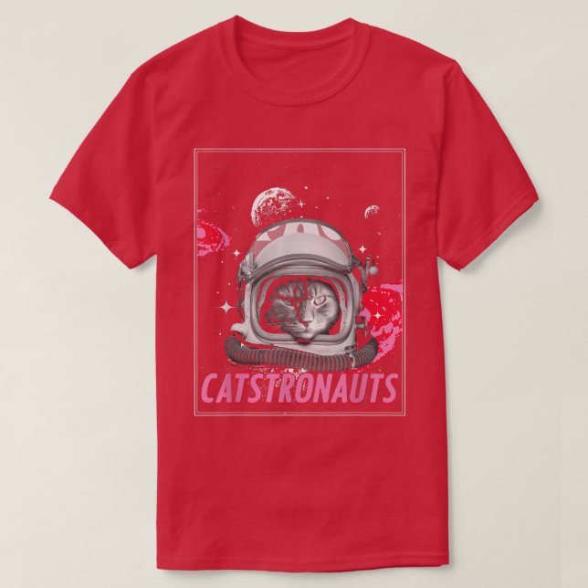 Catstronaut Space Cat Lover Astronaut Scientist  T-Shirt (Design Front)
