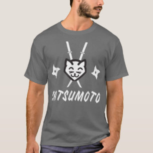 Catsumoto Samurai Ninja Kitty Funny Cat T T-Shirt