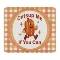 Catsup Me If You Can Funny Hot Dog – Ketchup Pun