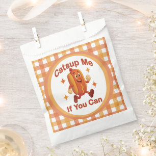 Catsup Me If You Can Funny Hot Dog – Ketchup Pun Favour Bags