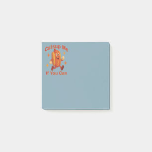 Catsup Me If You Can Funny Hot Dog – Ketchup Pun Post-it Notes