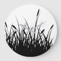 cattail Acrylic Wall Clock