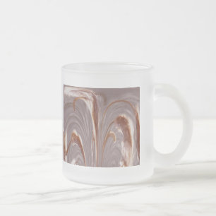Cattails Abstract Glass Mug - Heather