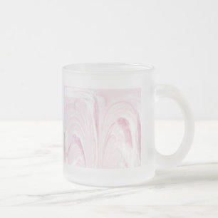 Cattails Abstract Glass Mug - Pink