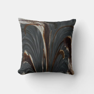 Cattails Abstract - Grey Cushion