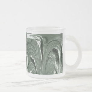 Cattails Glass Mug - Abstract