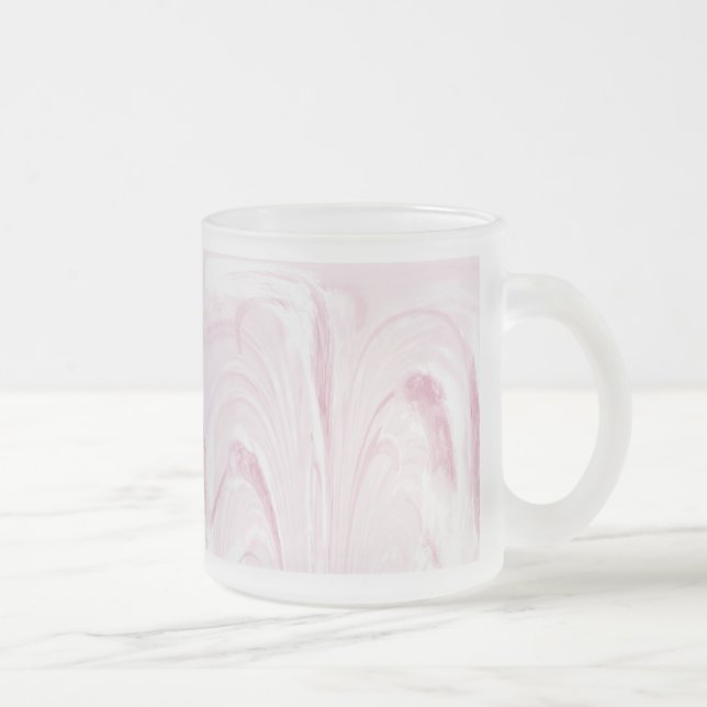 Cattails Glass Mug - Abstract (Right)
