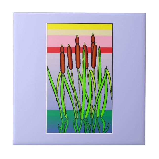 Cattails Tile (Front)