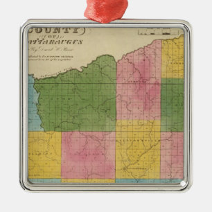 Cattaraugus County Metal Tree Decoration