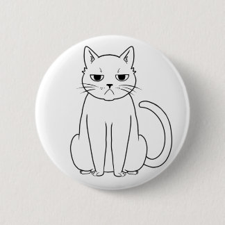 Cattitude 6 Cm Round Badge