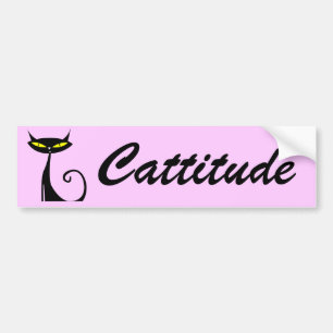 Cattitude Bumper Sticker
