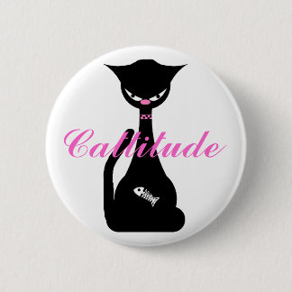 Cattitude Button Pin