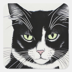 Cattitude Square Sticker