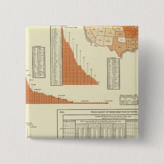 Cattle 15 Cm Square Badge (Front)