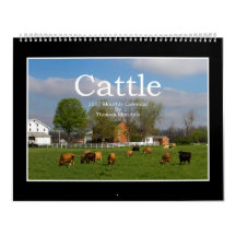 Cattle 2017 Monthly Calendar By Thomas Minutolo
