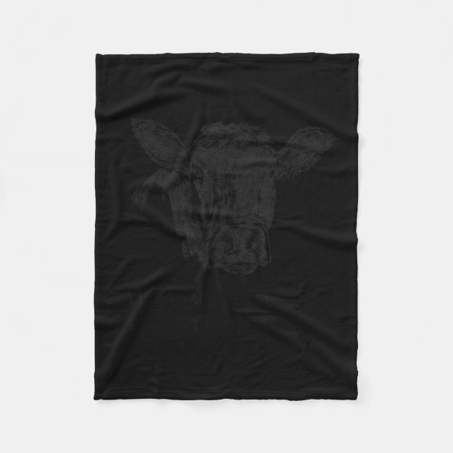 Cattle Are Vegetarian So You Don't Have To Be  Fleece Blanket (Front)