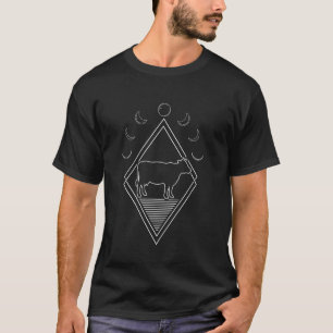 Cattle Cow Farming - Farmer Livestock Moon Phases T-Shirt