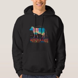 Cattle Cow Grandma Grandpa Idea Present Painting Hoodie