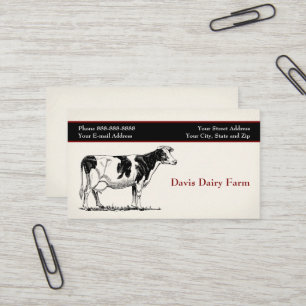 Cattle Dairy Farm Ranch Business Card