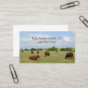 Cattle Dairy Farmer Business Card