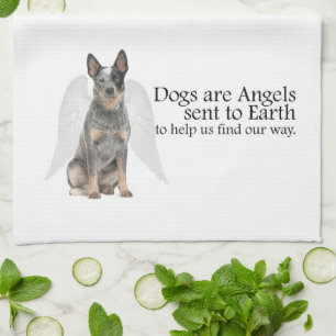 Cattle Dog Angel Kitchen Towel
